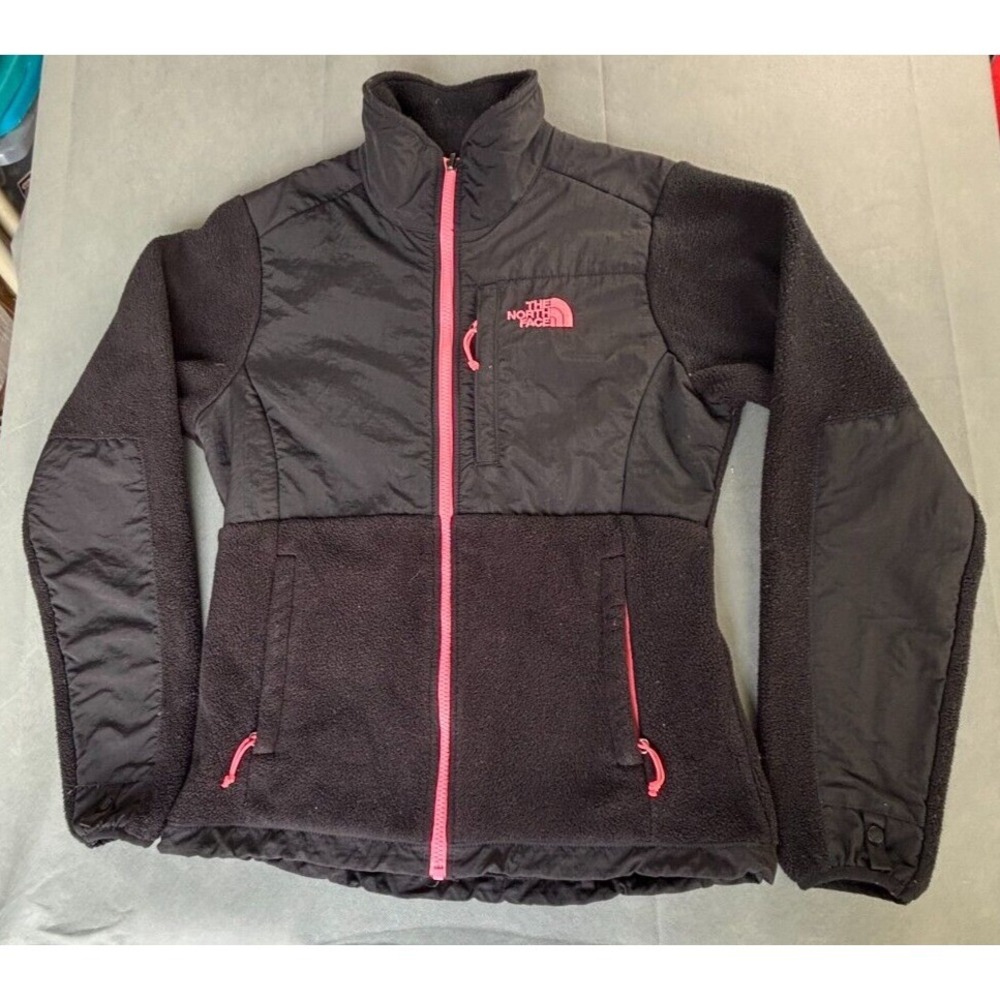 The North Face Jacket Denali PolarTec Black Pink Trim Women's Size Small